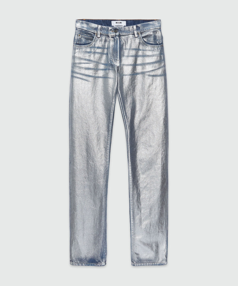Metallic demin pants - 1