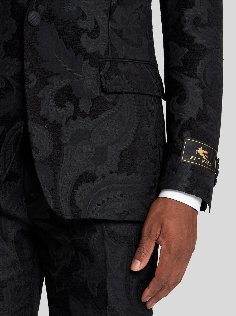 FLORAL LEAFY BLAZER WITH LINING - 2