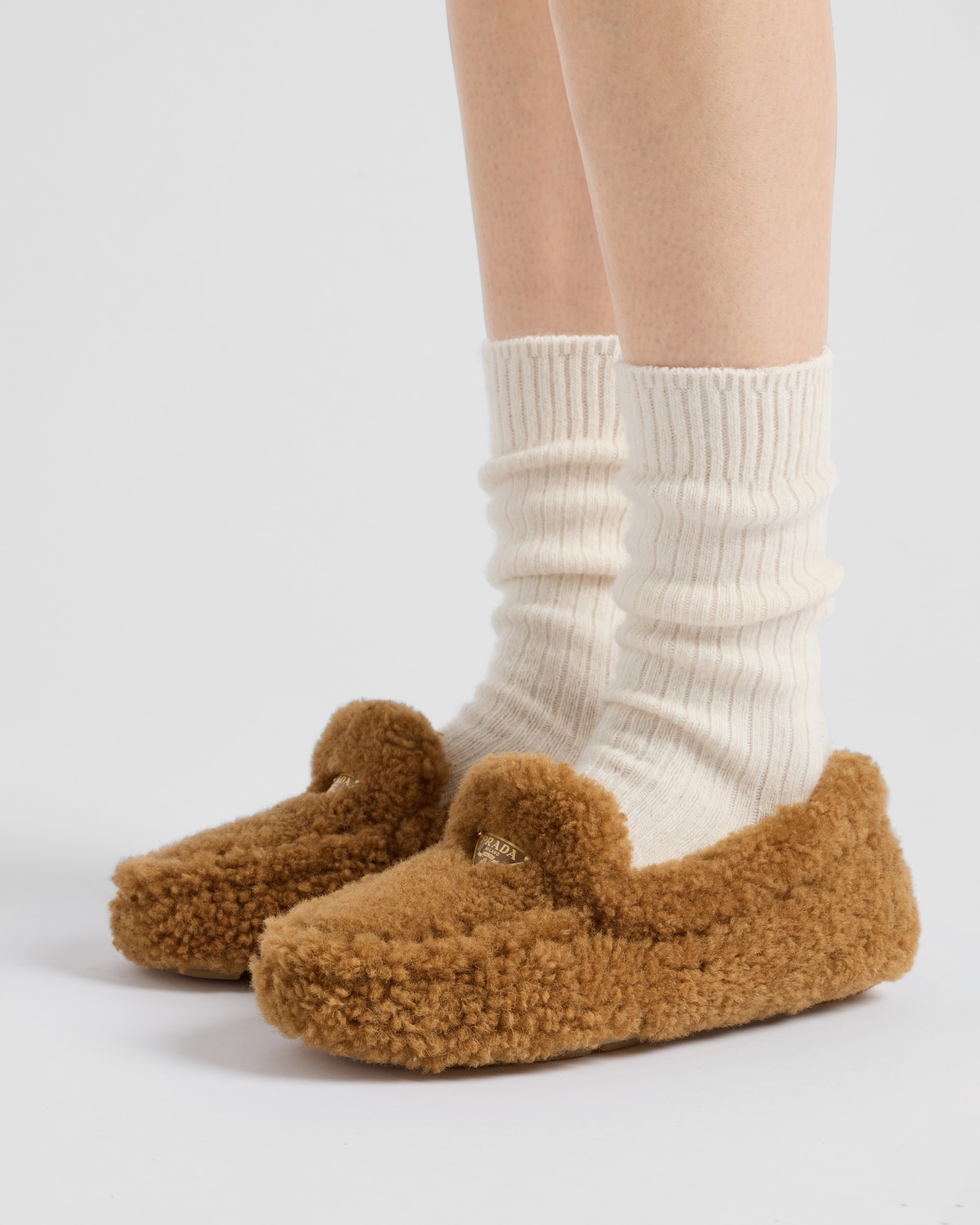 Shearling driving shoes - 3