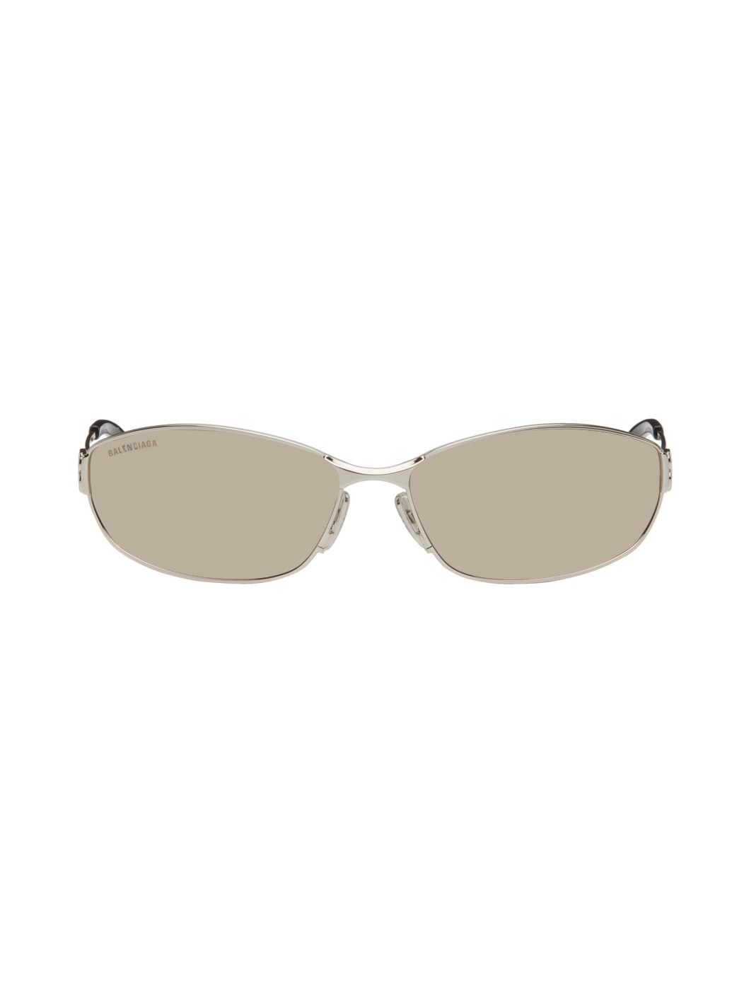 Silver Rectangular Sunglasses - 1