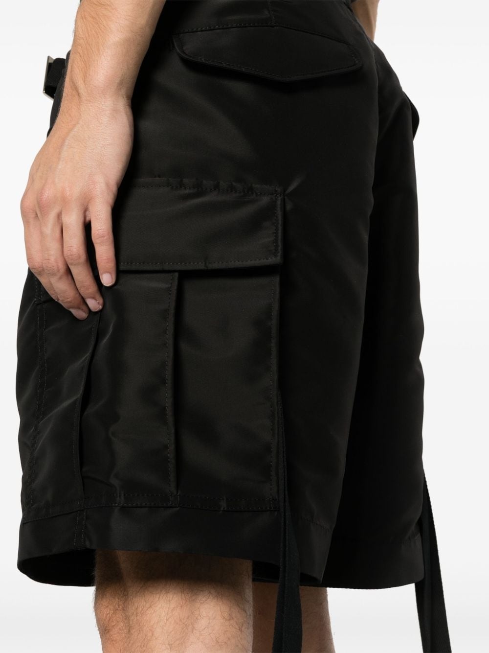 belted cargo shorts - 5