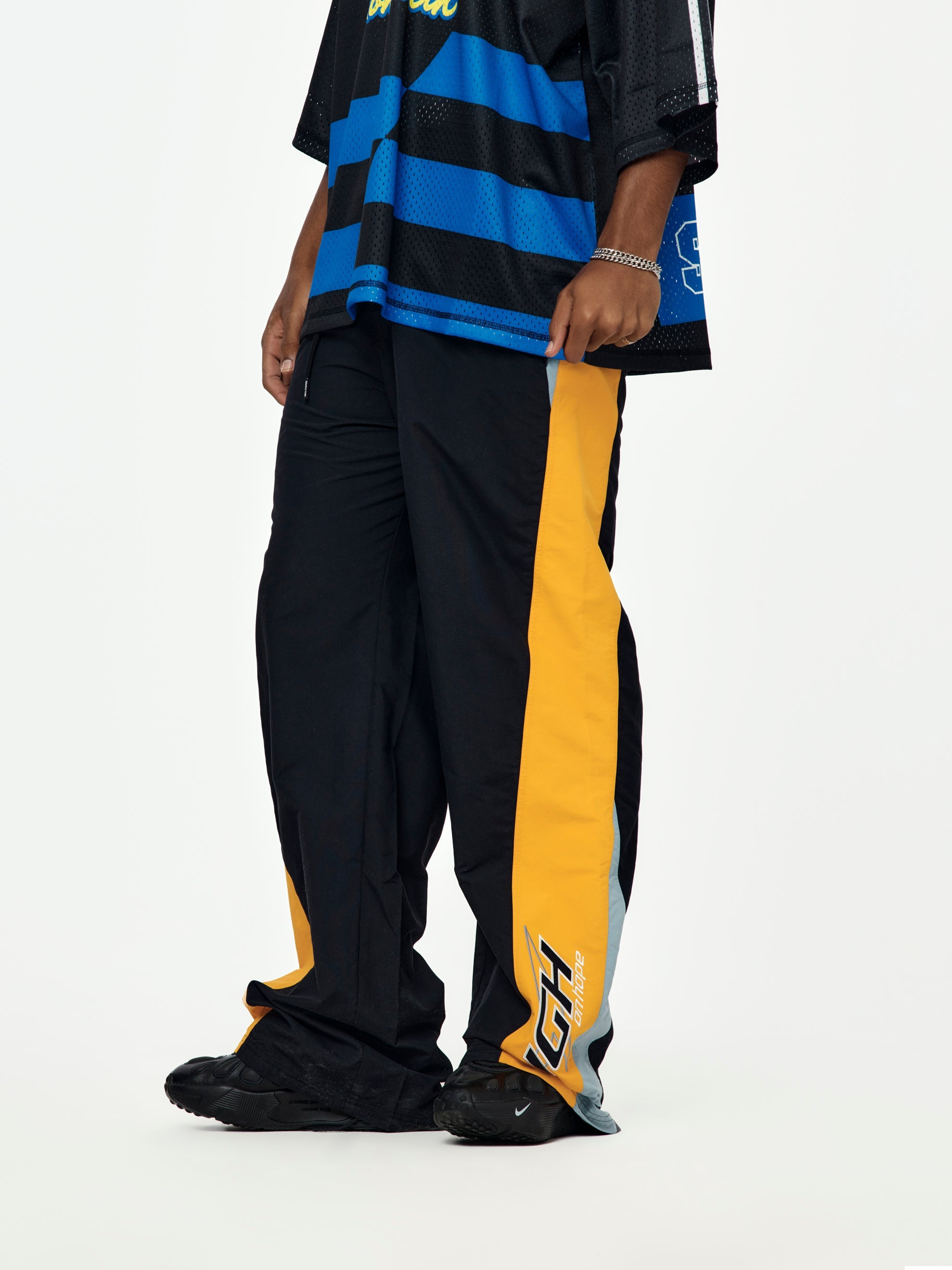BOARD SHORT TROUSER (BLACK/ORANGE) - 2