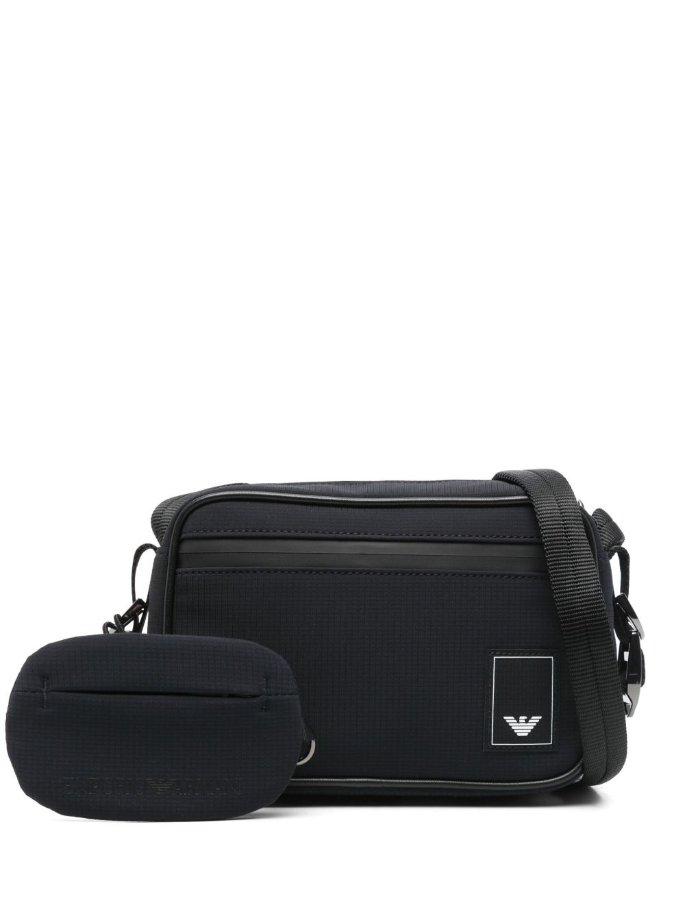 logo-patch messenger bag - 1