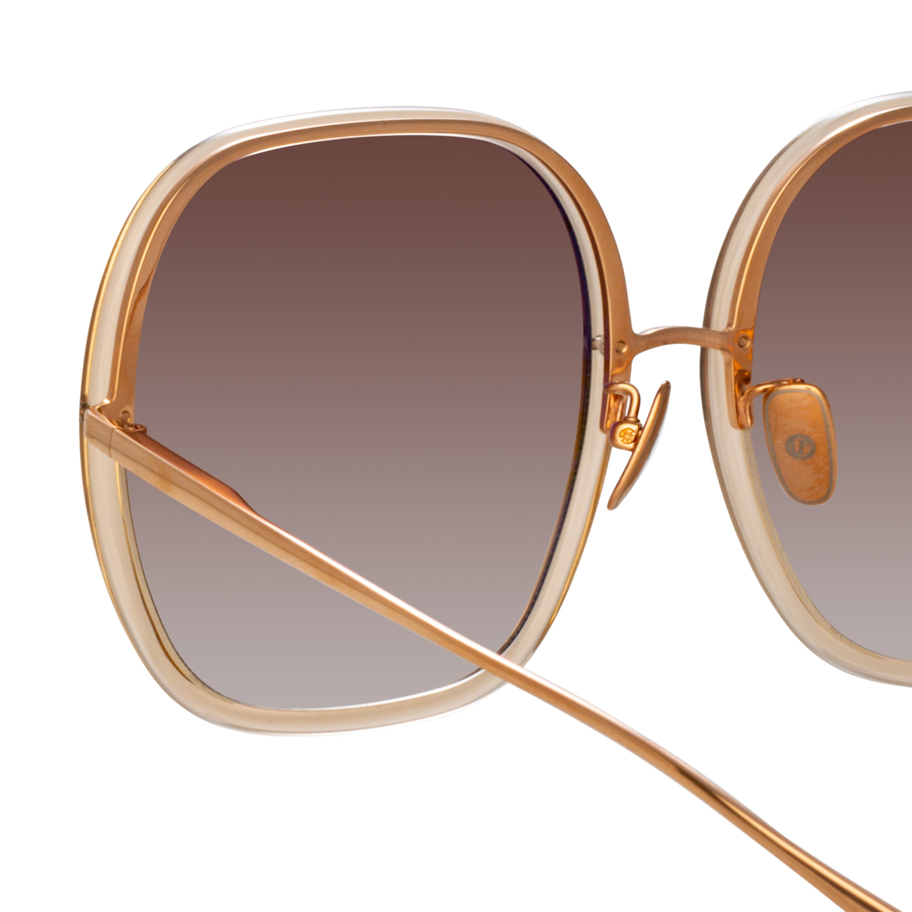 CELIA OVERSIZED SUNGLASSES IN ASH - 4