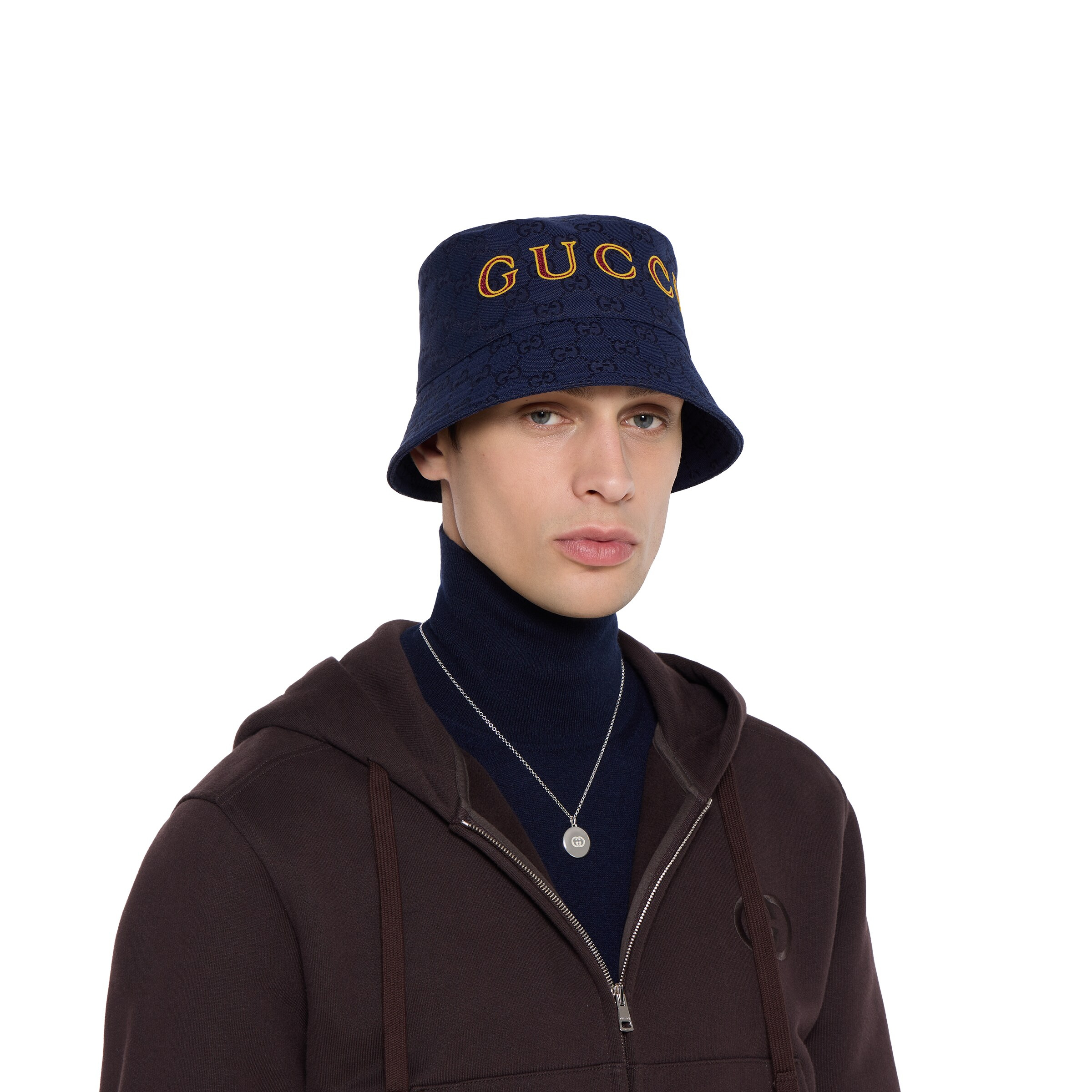 GG cotton canvas jacquard bucket hat - 3