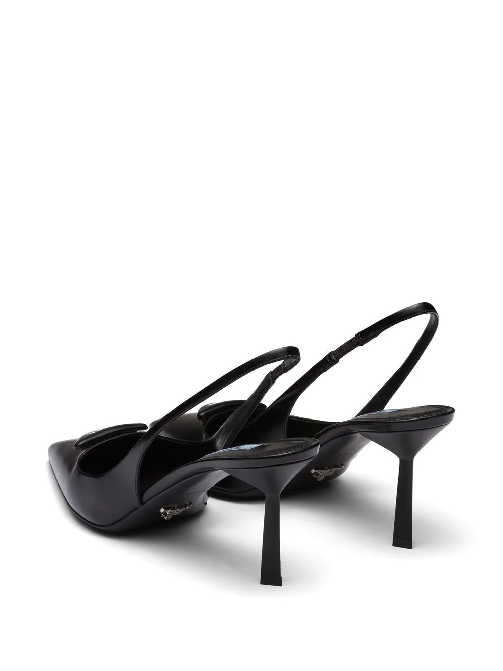 logo-plaque slingback pumps - 3