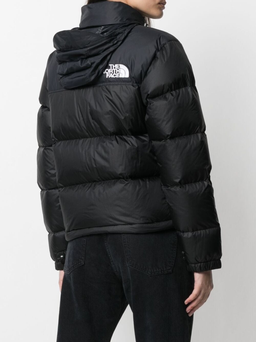 embroidered-logo puffer jacket - 4