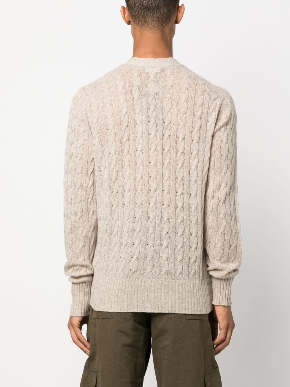cable-knit cashmere cardigan - 4