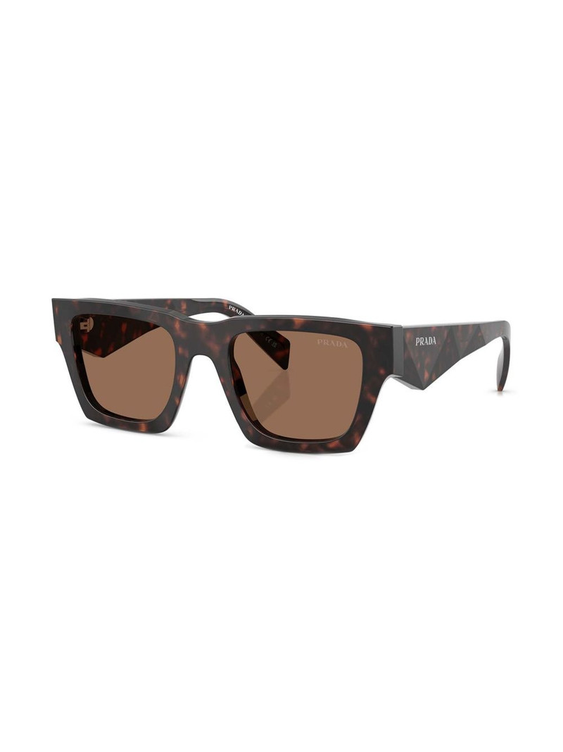 Prada tortoiseshell-effect square sunglasses outlook