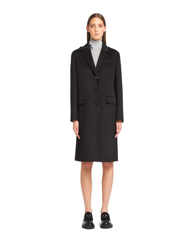 Prada Single-breasted double cashgora coat outlook