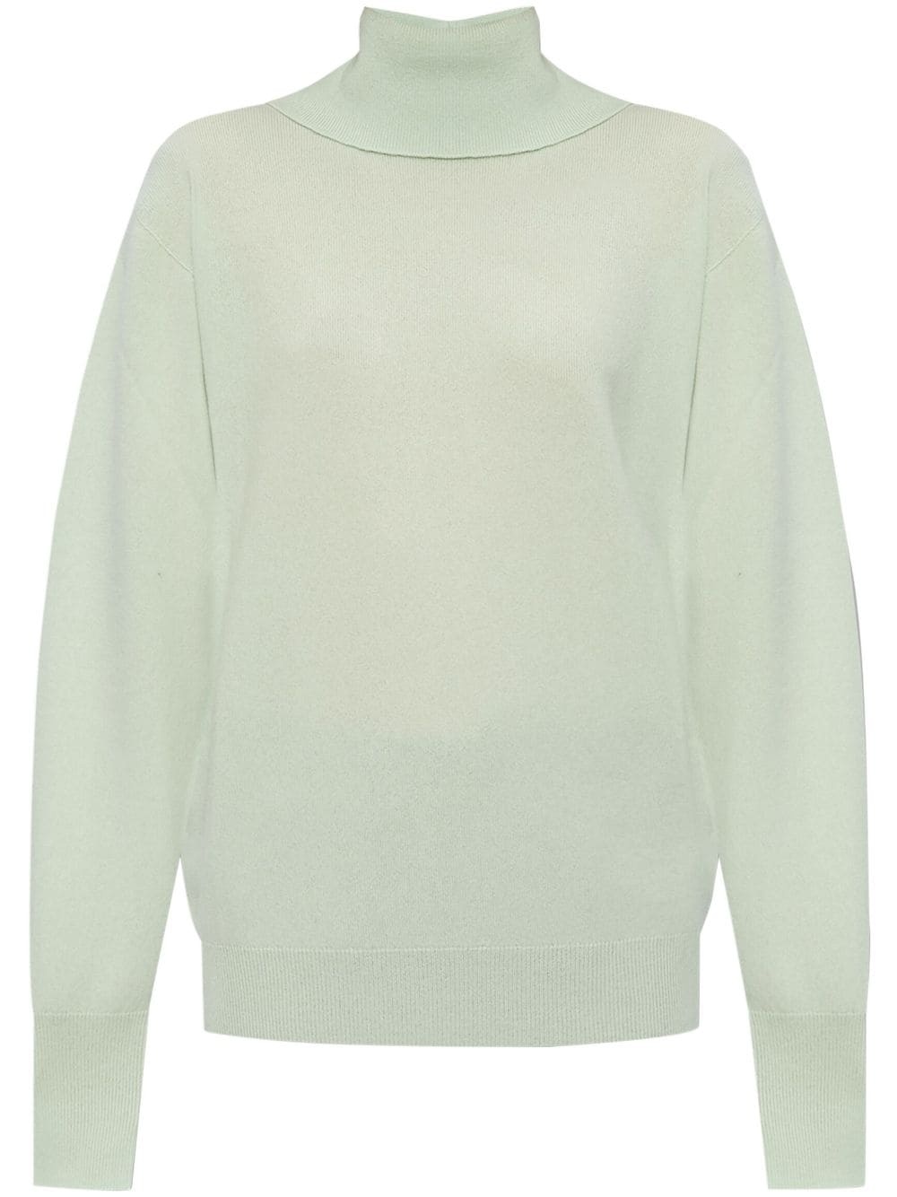 roll-neck fine-knit jumper - 1