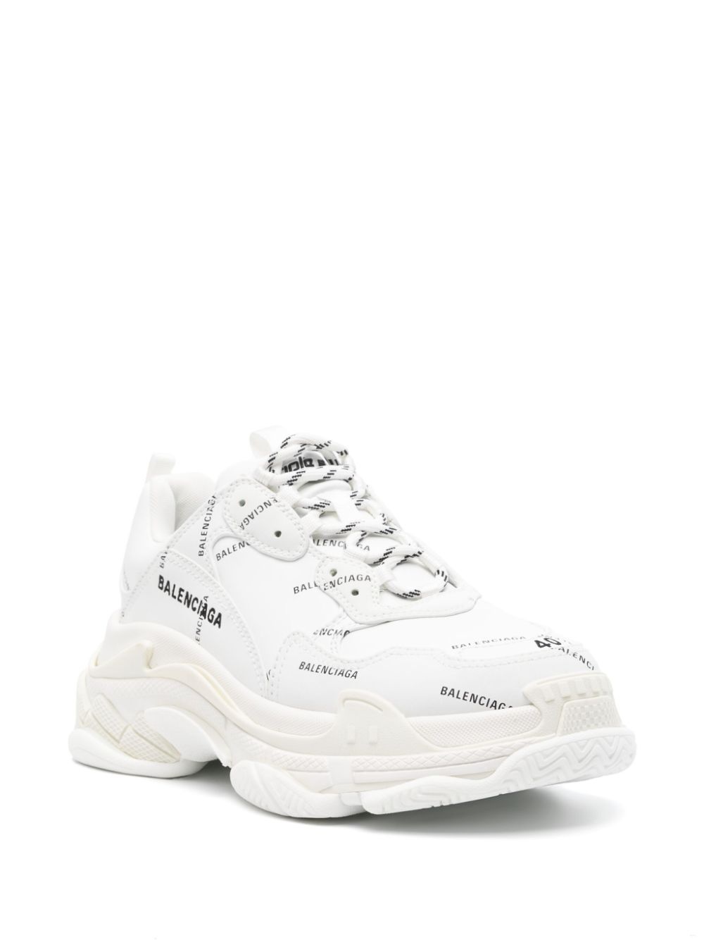 Triple S logo print sneakers - 2