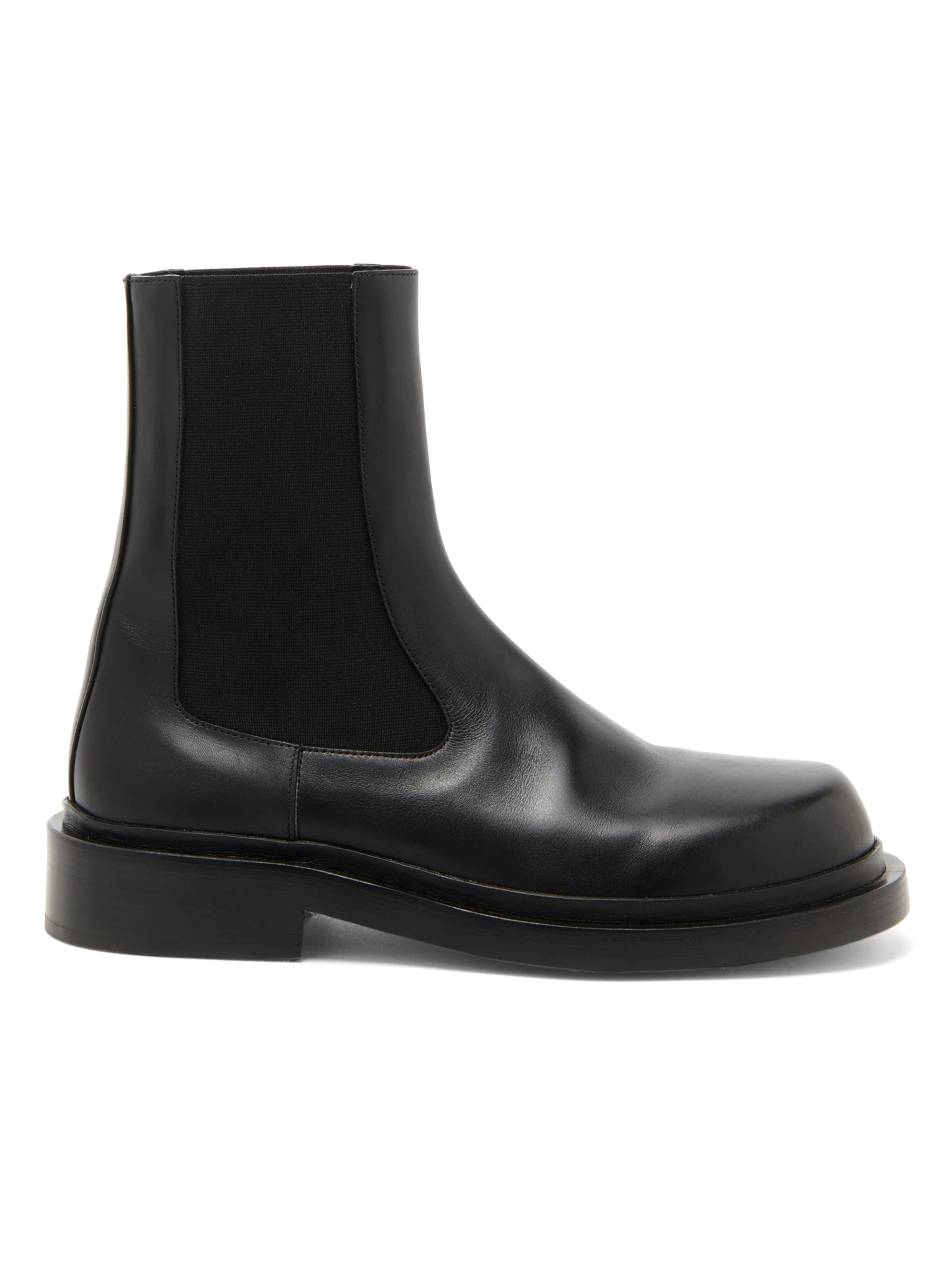 Women's Leather Ankle Boots - Black - 1