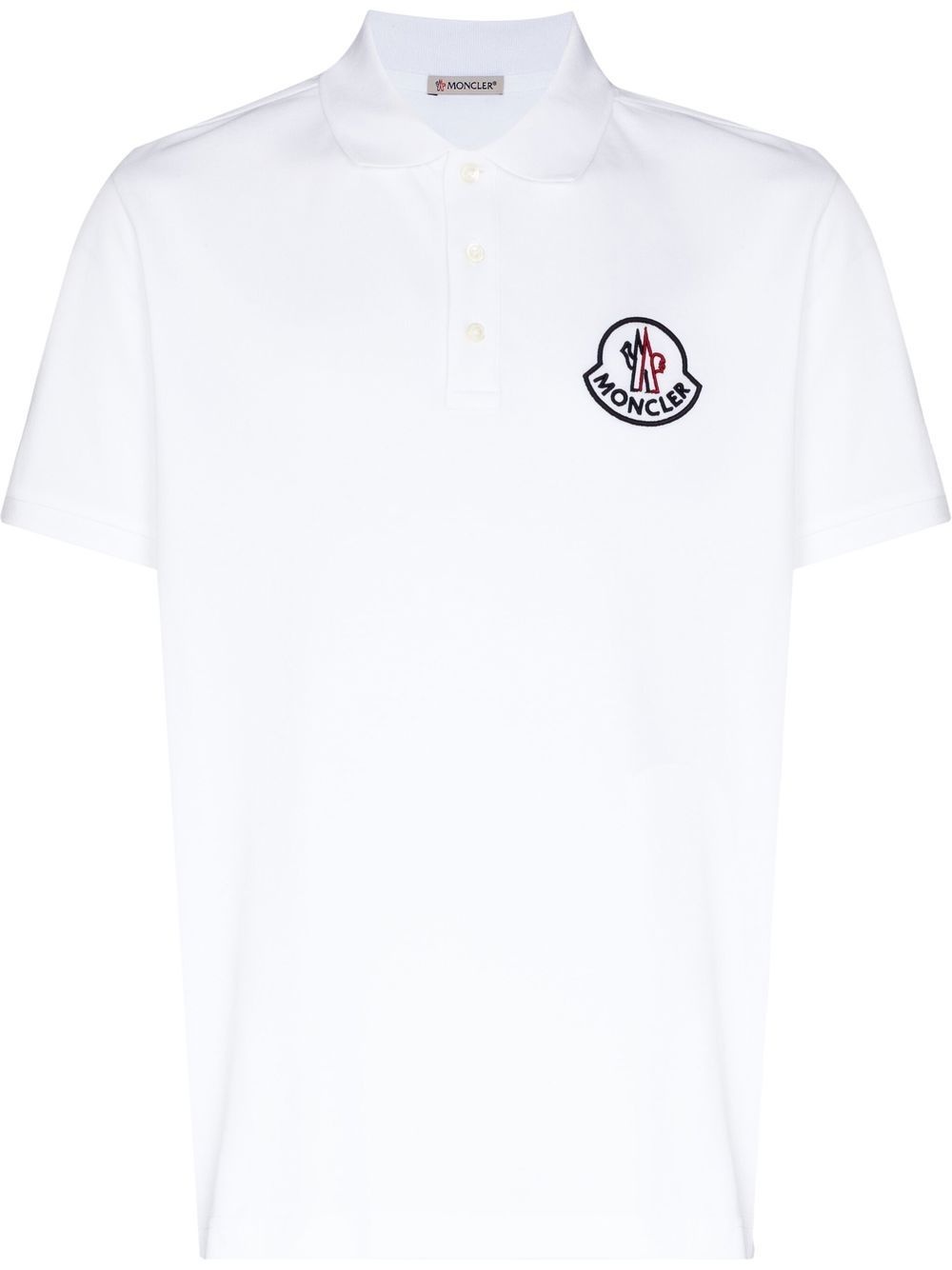 logo-embroidered polo shirt - 1