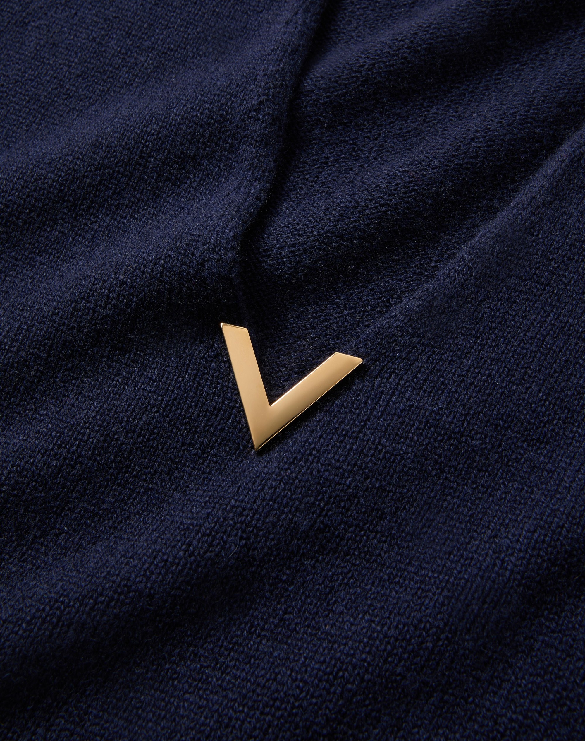 V GOLD CASHMERE JUMPER - 3
