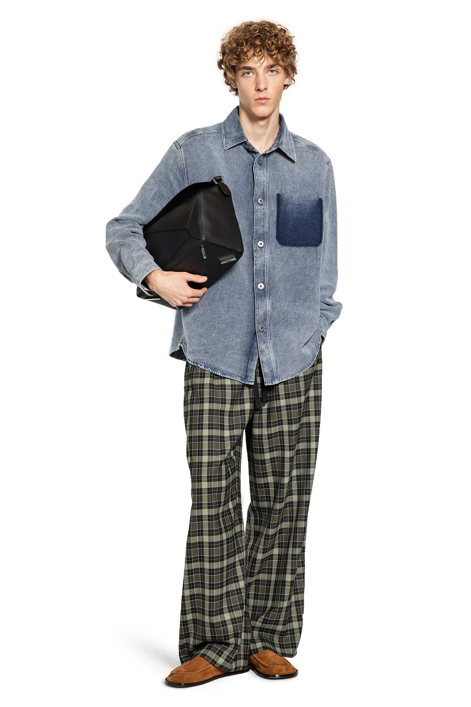 Wool Blend Straight Leg Pants - 6