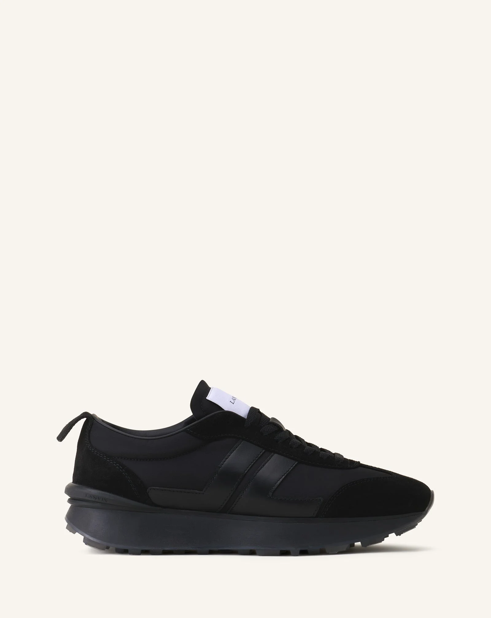 BLACK BUMPR NYLON SNEAKERS - 1