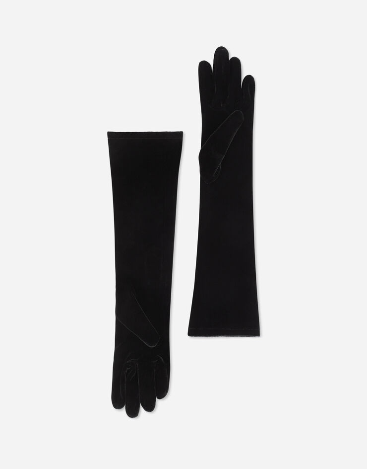 Velvet gloves with DG logo - 3