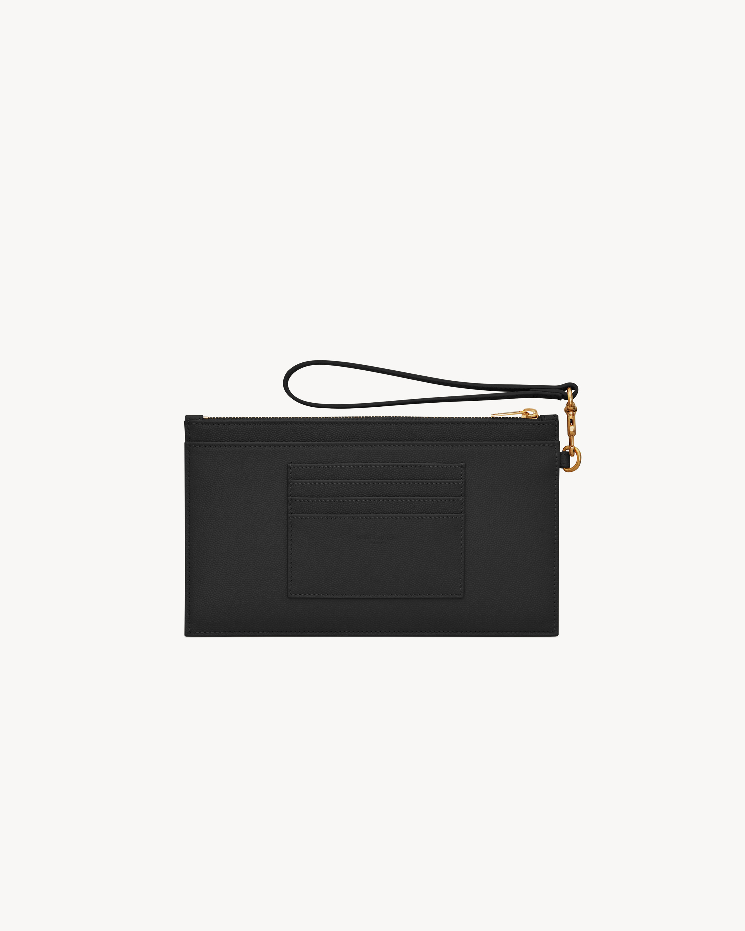 CASSANDRE MATELASSÉ LARGE POUCH IN GRAIN DE POUDRE LEATHER - 2