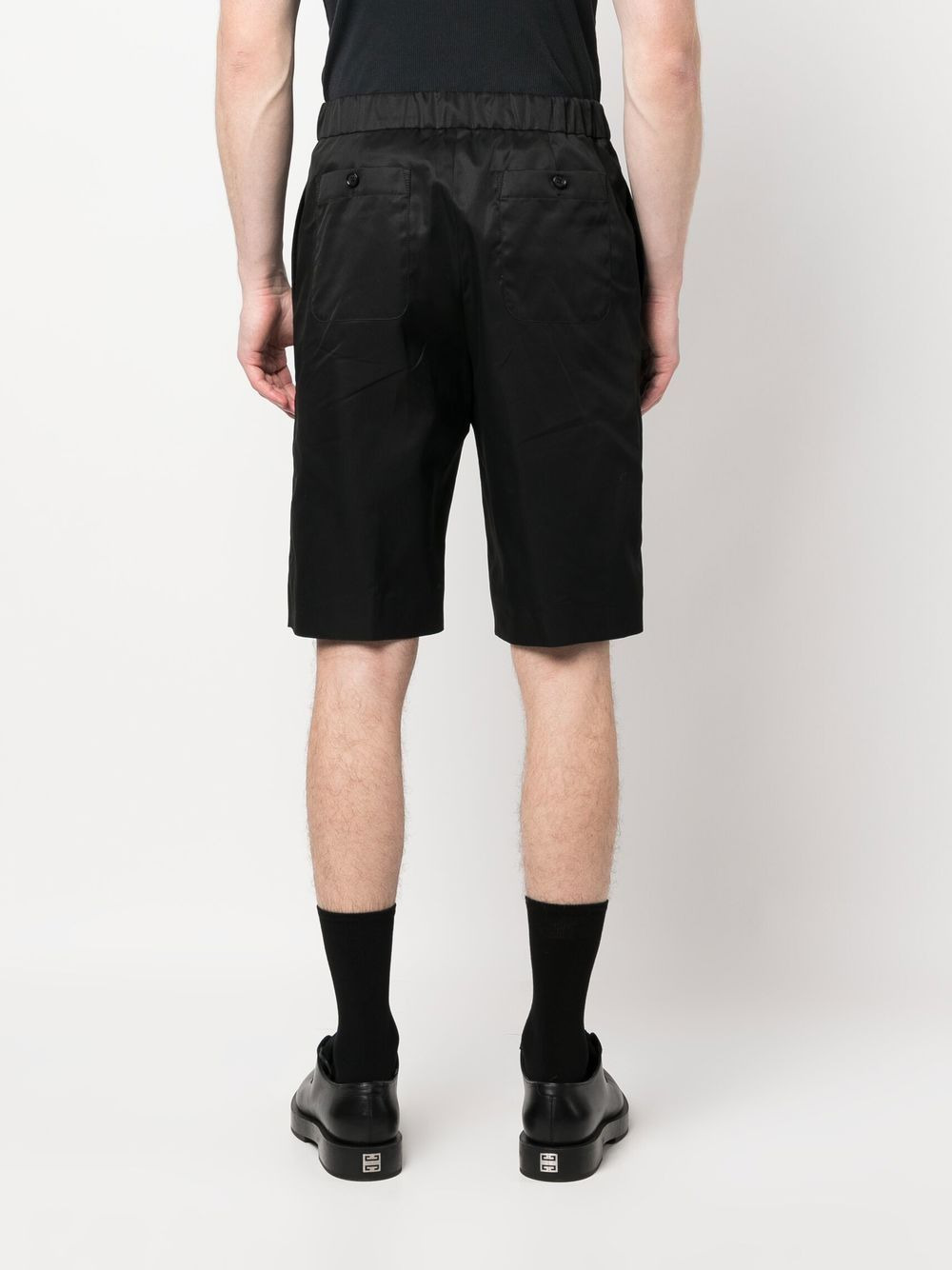 panelled straight-leg shorts - 4
