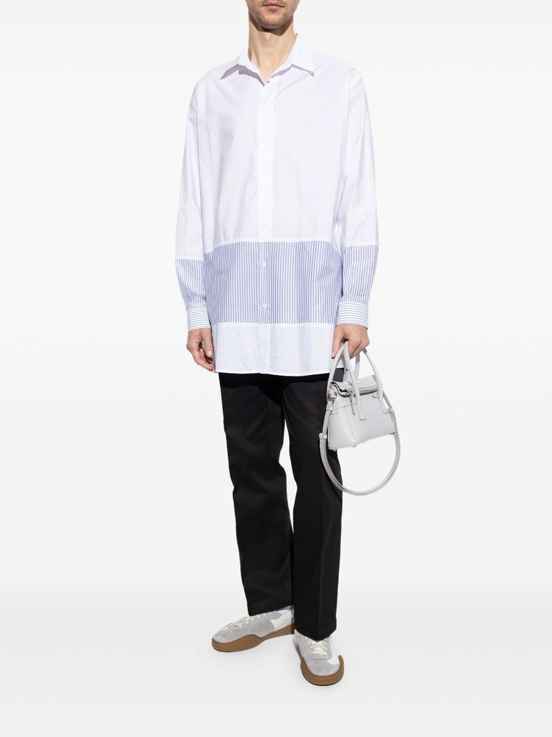 MM6 Maison Margiela striped panelled shirt outlook