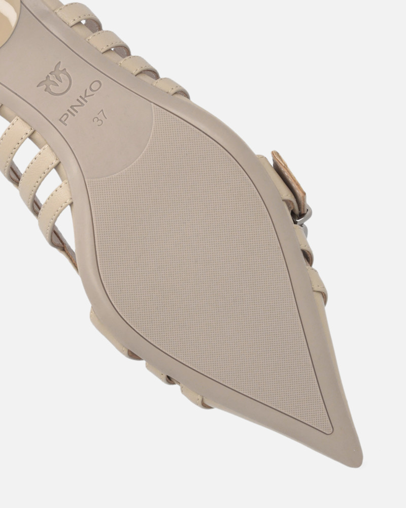 POINTED NAPPA LEATHER SLINGBACK PUMPS 7