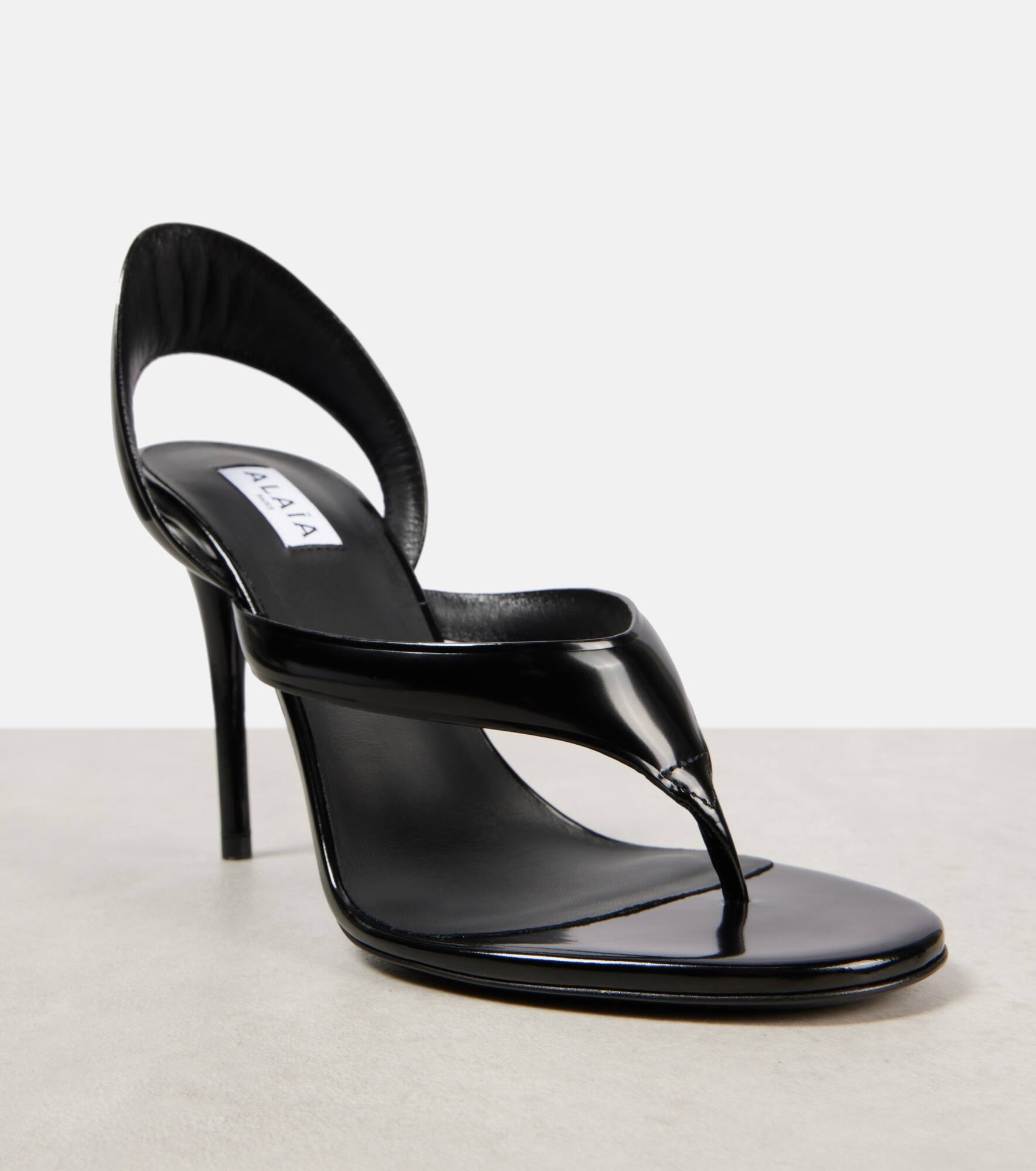 110 leather thong sandals - 5