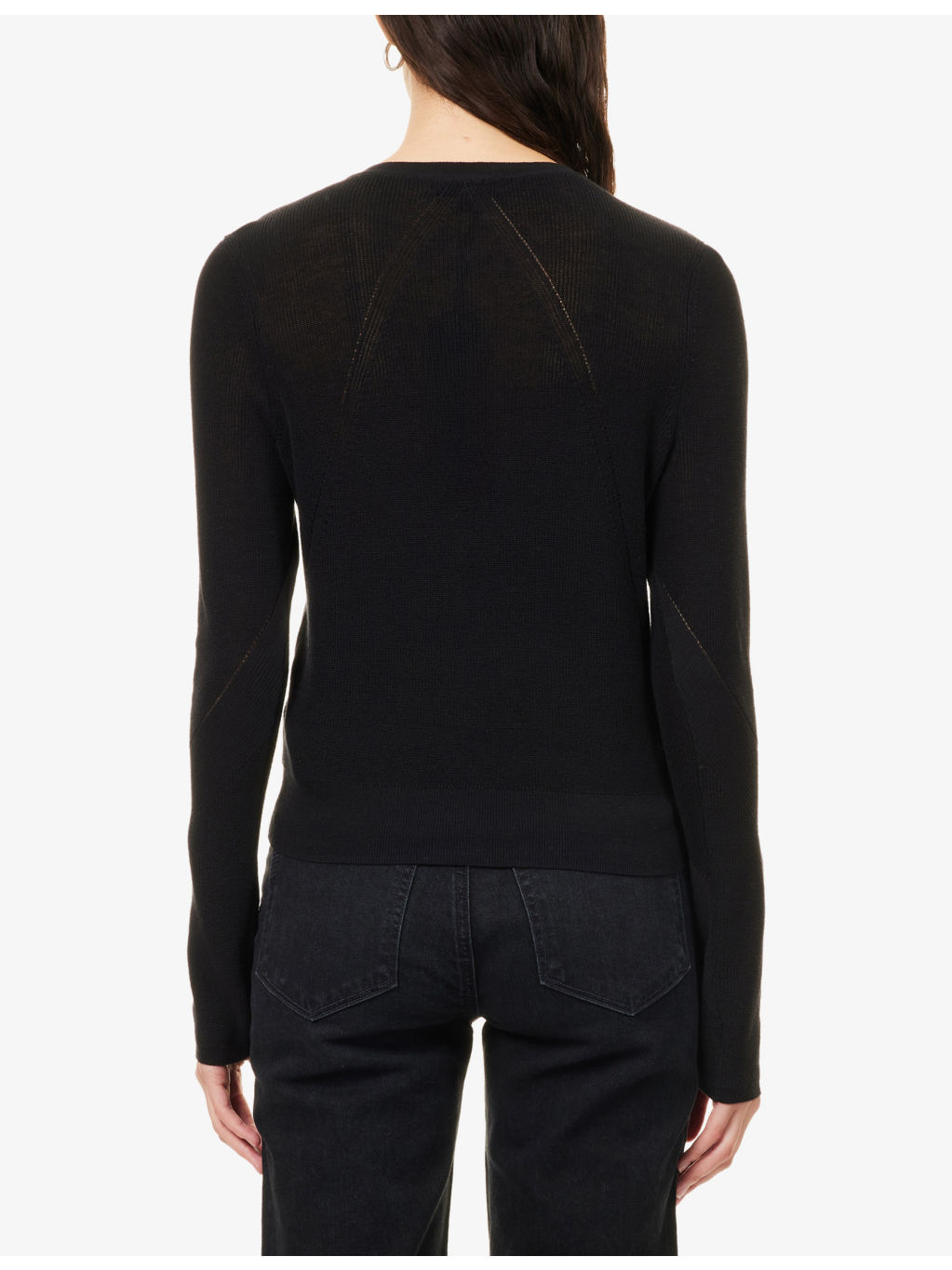 Dina Round-Neck Cotton-Blend Cardigan - 4