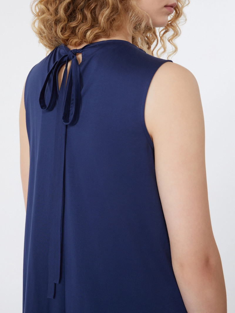 RICORDO Cotton jersey fluid dress - NAVY 5