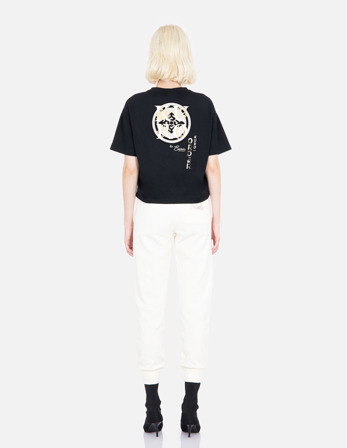 Logo and Kamon Print T-shirt - 5