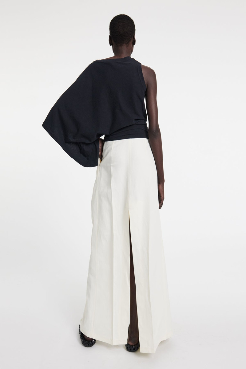 A.W.A.K.E. MODE MAXI PANT SKIRT ECRU outlook