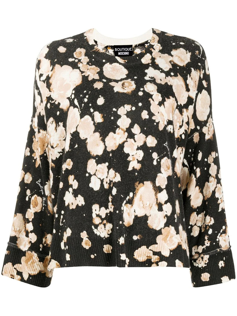 floral long-sleeve jumper 1