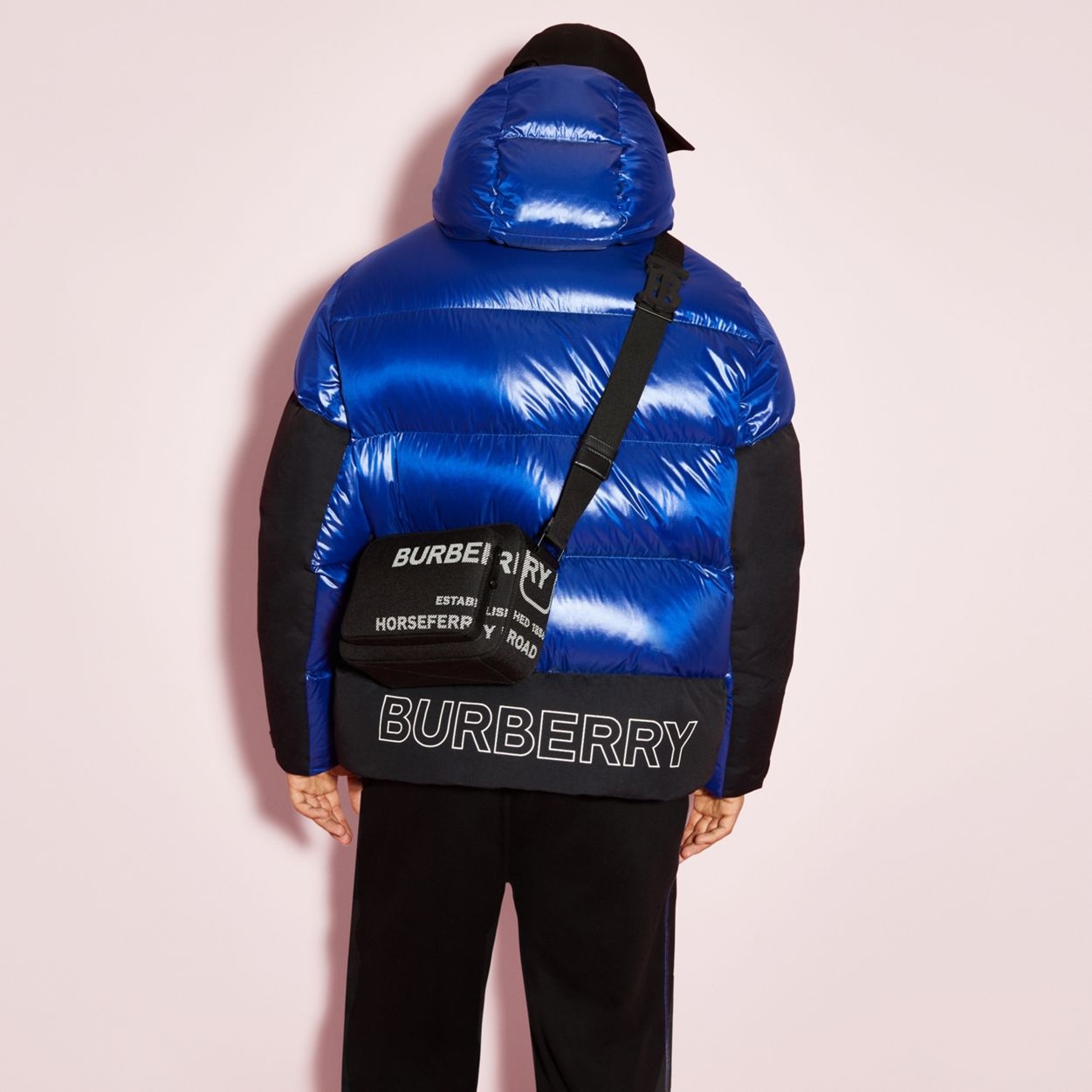 Logo Print Nylon Oversized Hooded Puffer Jacket - 3