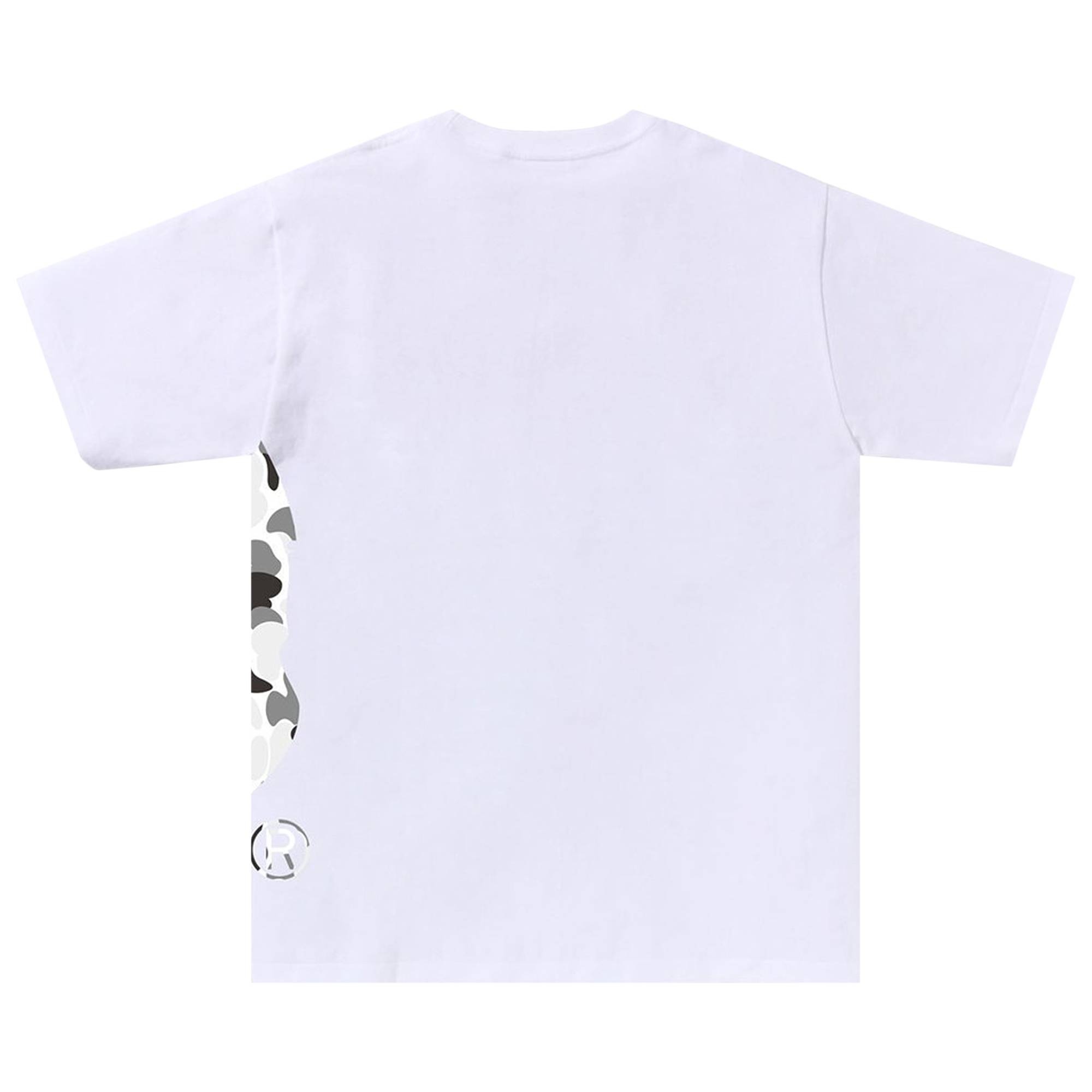 BAPE ABC Camo Side Big Ape Head Tee 'White/Grey' - 2