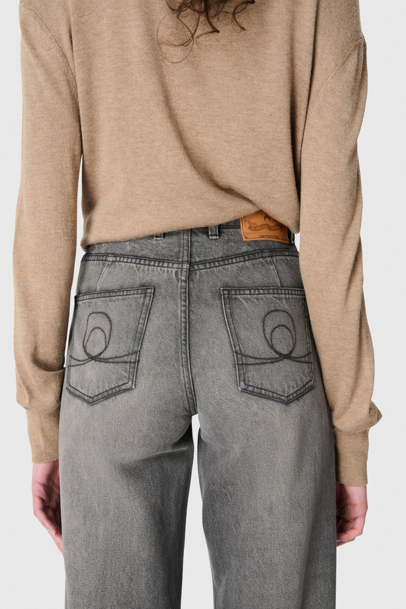 Hybrid Knit Wrapped Crewneck Sweater 6