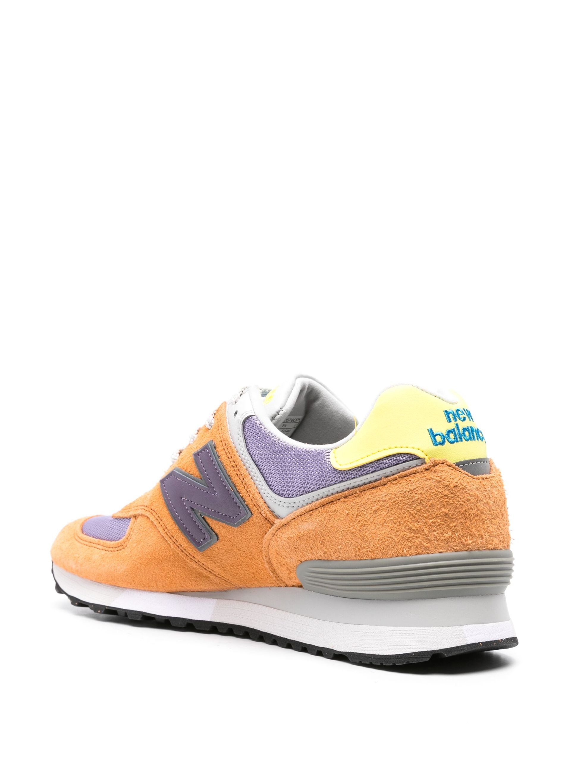 Orange 576 Suede Sneakers - 3