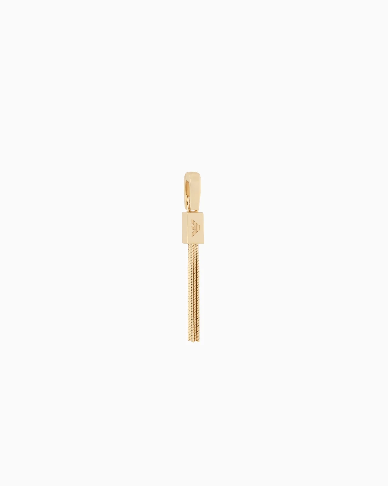 EMPORIO ARMANI GOLD-TONE BRASS CHARM - 1