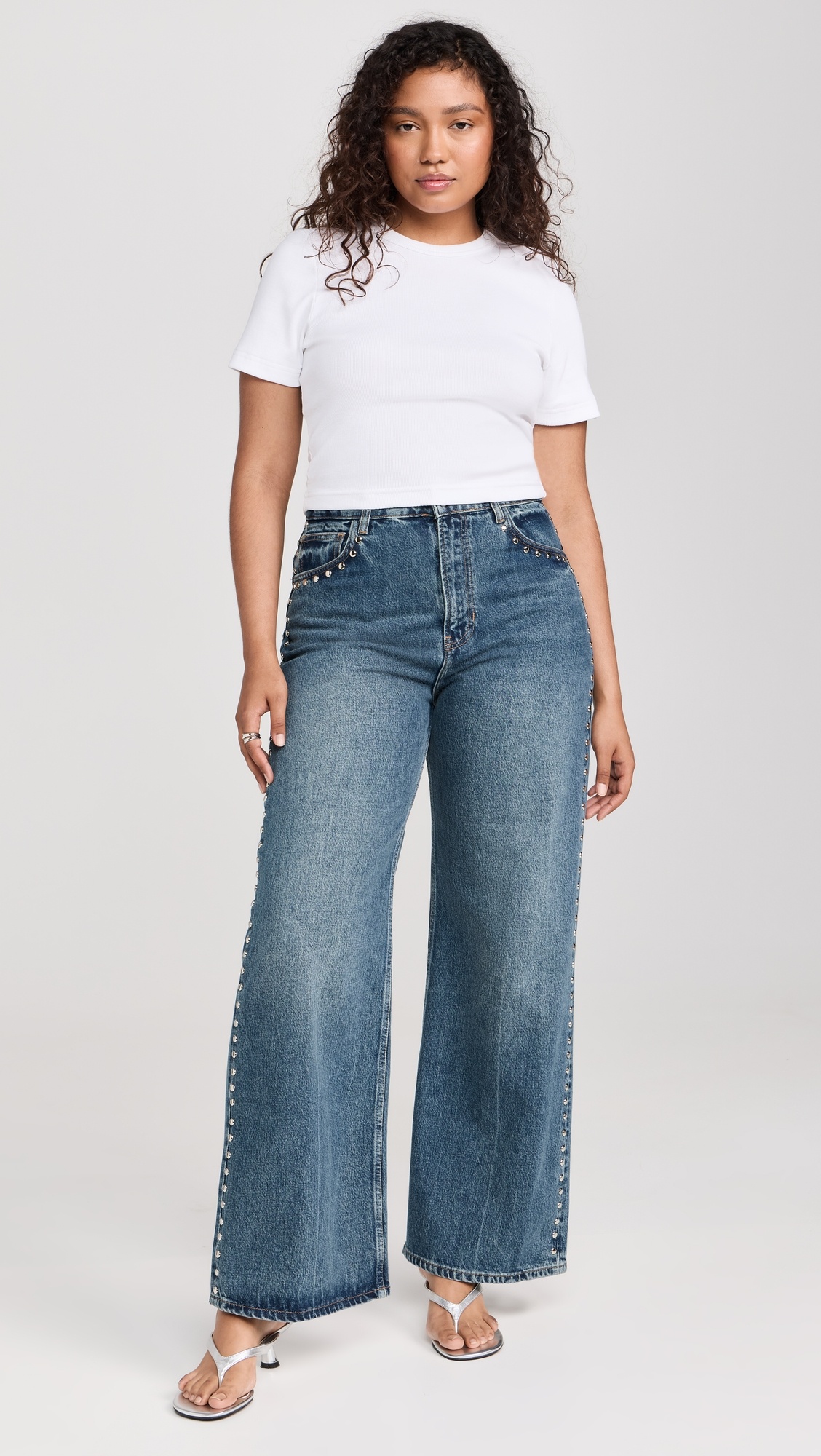 Cary High Rise Slouchy Wide Leg Jeans - 7