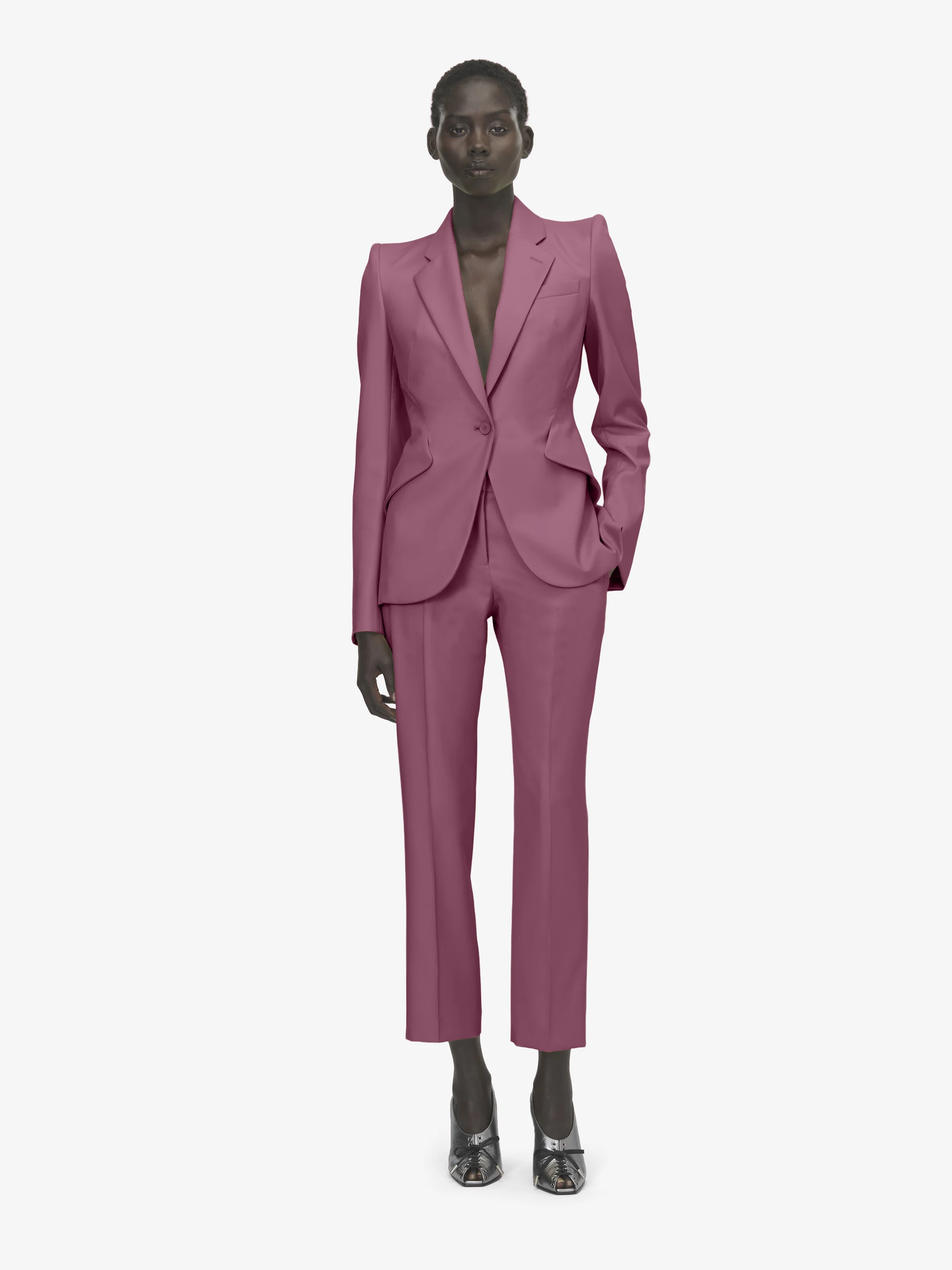 Wool Single-breasted Jacket - 1