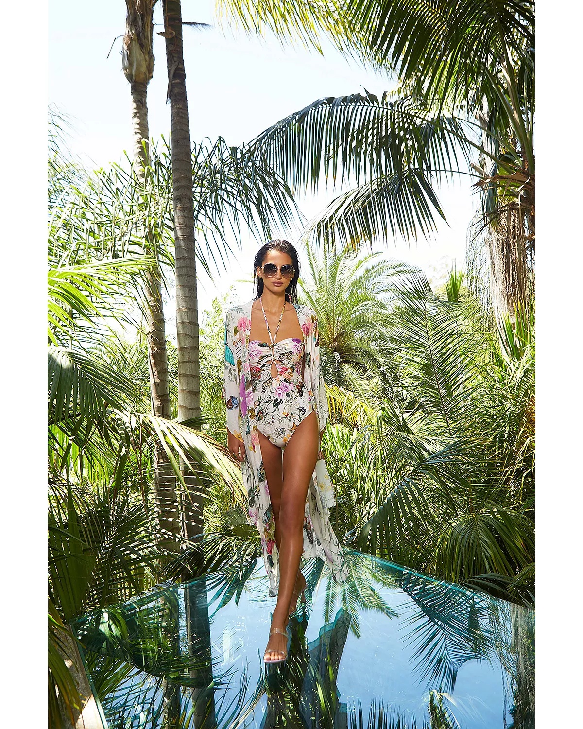 Shiva Butterfly Keyhole One Piece Swimsuit - 4