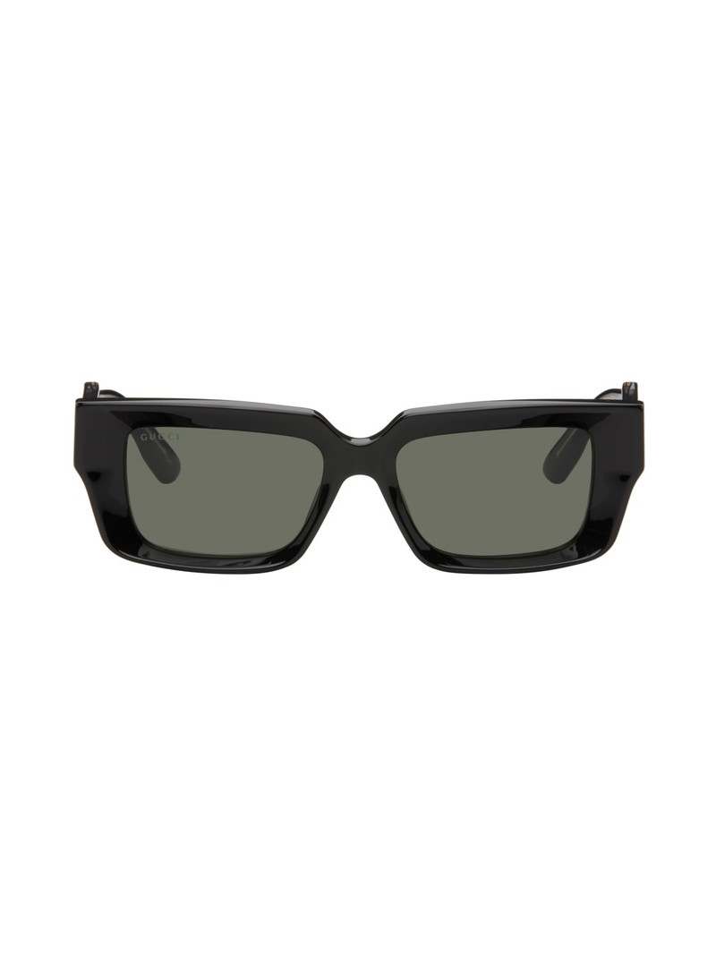 Black Rectangular Sunglasses - 1