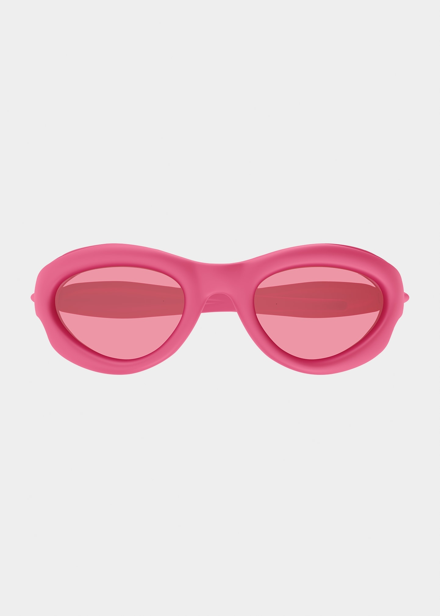 Oval Injection Plastic Sunglasses - 2
