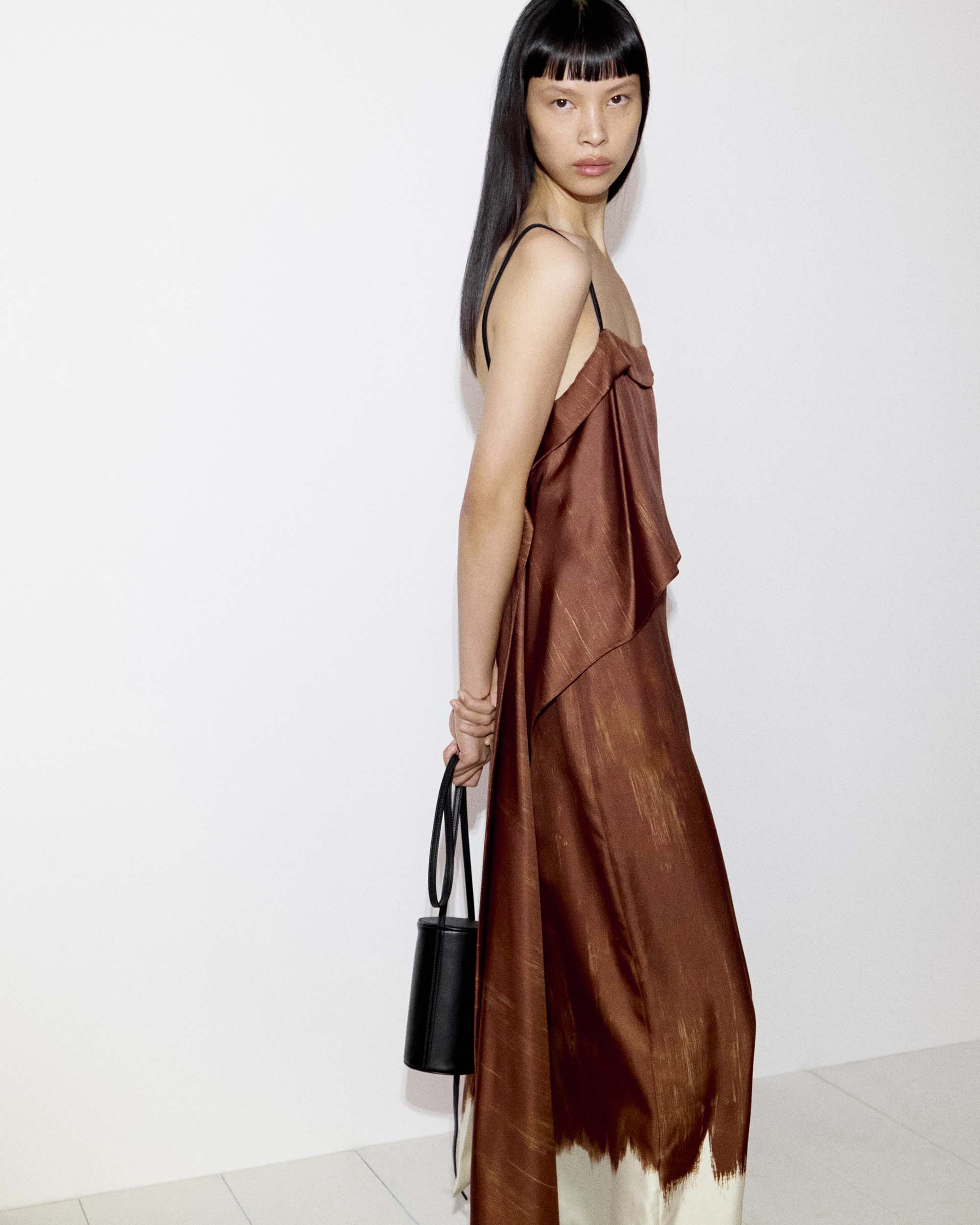 Wilma Dress in Double Printed Silk Twill - 9