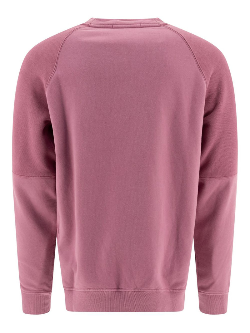 Stone Island logo-patch raglan-sleeve sweatshirt outlook