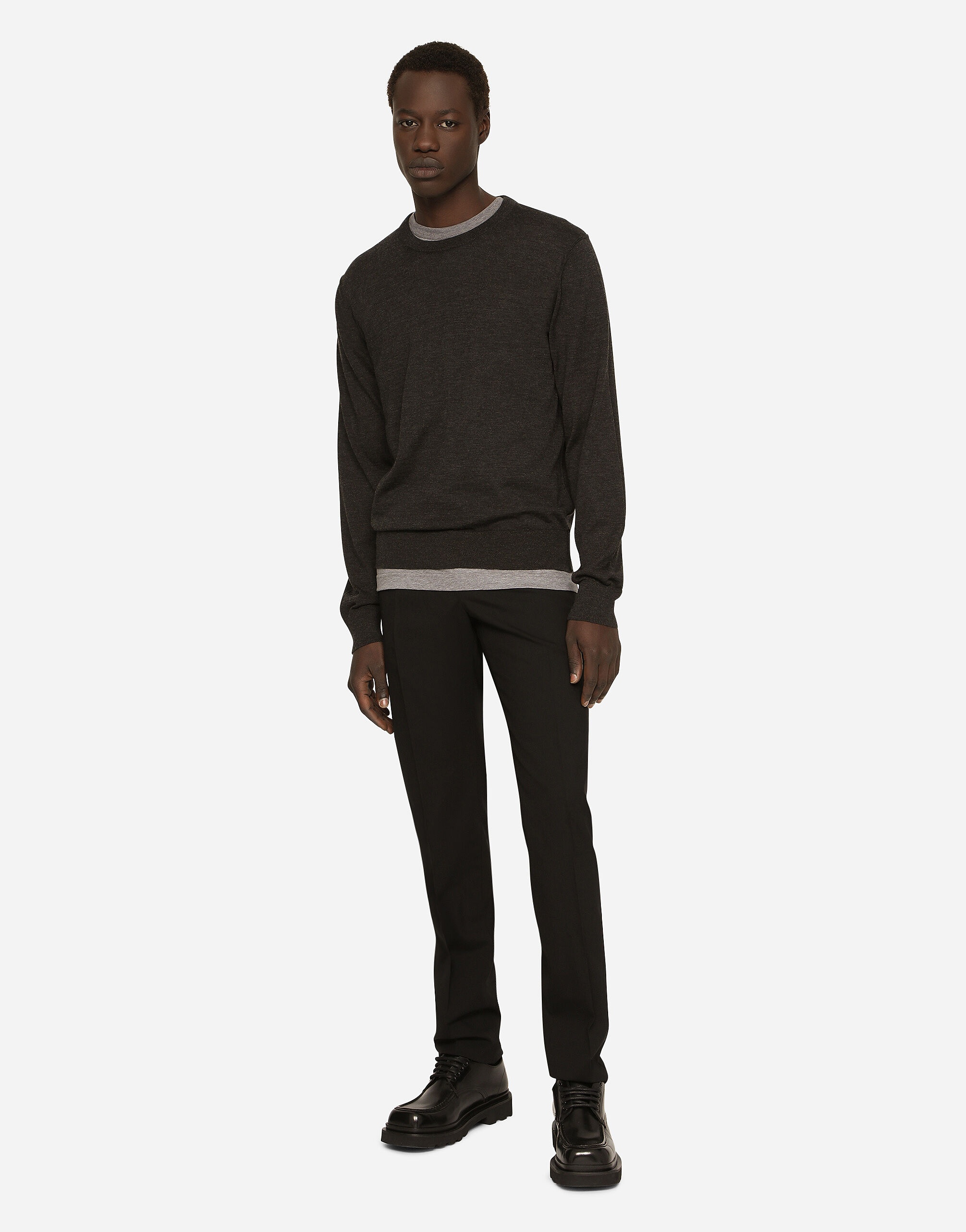 Crewneck sweater in cashmere - 2