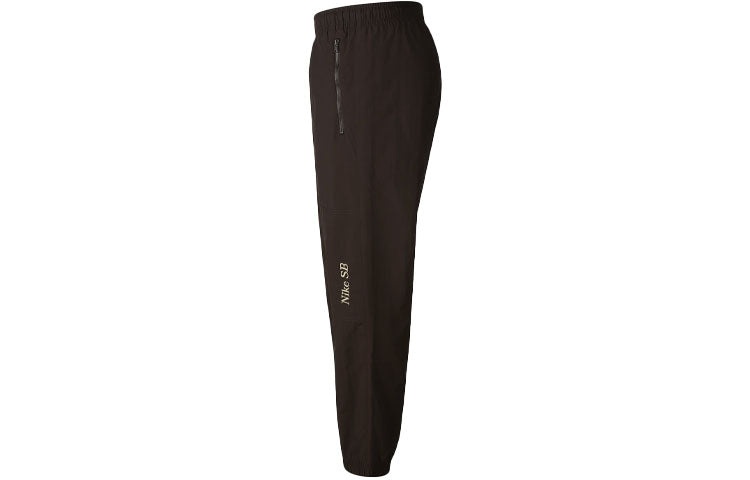 Nike SB Skateboard Loose Zipper Pocket Sports Skateboard Long Pants Velvet Brown CV4333-220 - 3