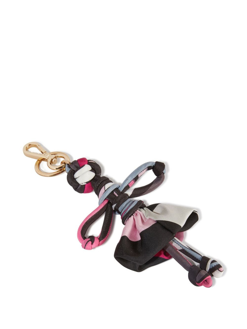 PUCCI Iride-print silk keychain outlook