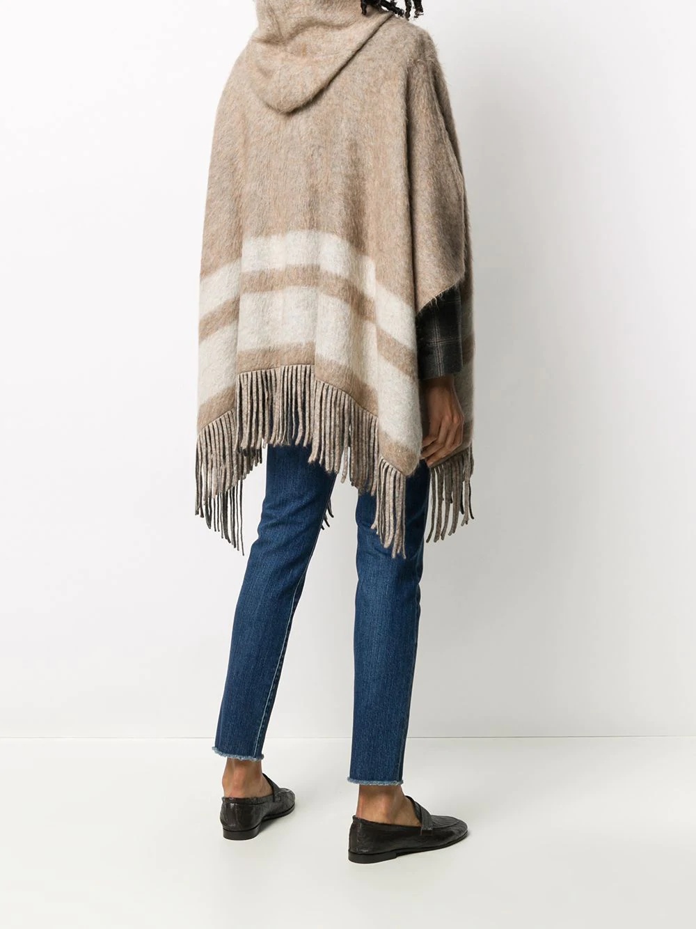 tassel trim cape - 4