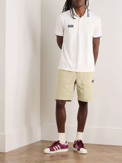 adidas Originals Rossendale Straight-Leg Logo-Appliquéd Crinkled-Nylon Shorts outlook
