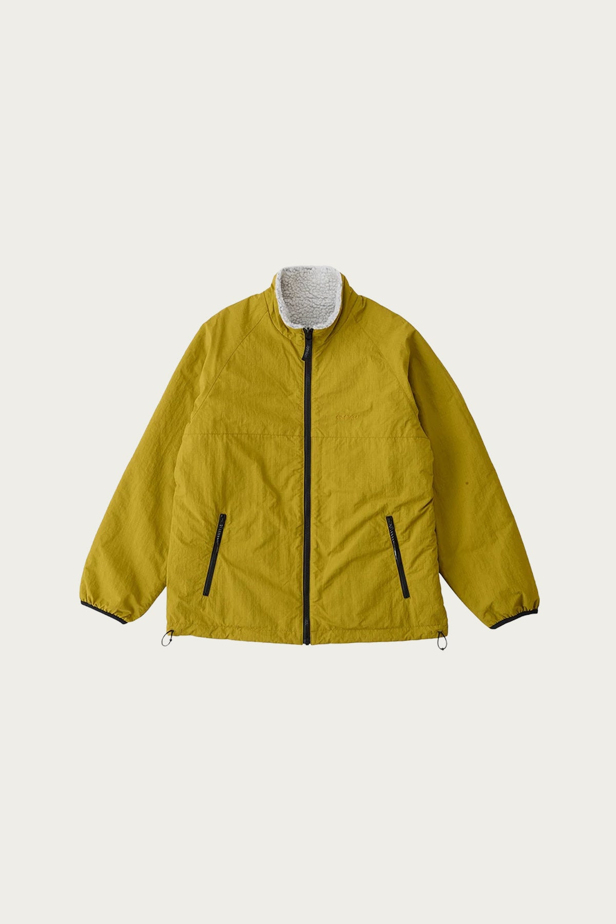 Reversible Sherpa Jacket - Natural/Chartreuse - 2